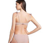 Shade & Shore Women's Shoulder Tie Shirred Underwire Bikini Top Light Brown Size 34C