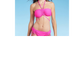 Shade & Shore Women's Strappy Halter Bandeau Bikini Top Pink Size S