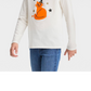 Cat & Jack Girls' Halloween Long Sleeve Graphic T-Shirt Cream Size S
