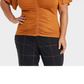 Ava & Viv Women's Flutter Short Sleeve Cinched Knit Top Bronze Size 2X