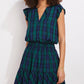 Vineyard Vines Women's Smocked Waist Dress Green Size Large