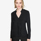 Karl Lagerfeld Paris Womens Ruffled Long Sleeve Blouse Black
