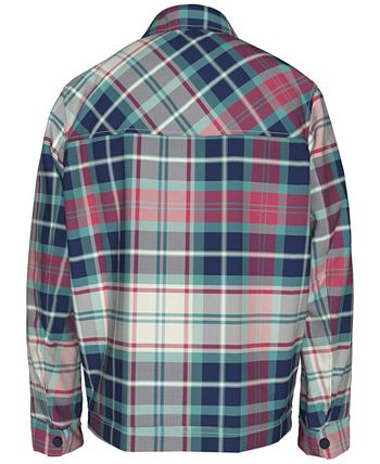 Tommy Hilfiger Men's Padded Tartan Jacket Green Size X-Small