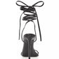 Aqua Women's Mandy Ankle Strap High Heel Sandal Black Size 8 M