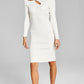 And Now This Women's Chain Cutout Long Sleeve Sweater Dress White Size Small