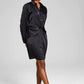 And Now This Women's Twisted Long Sleeve Shirtdress Black Size X-Small