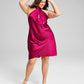 And Now This Women's Satin Keyhole Halter Dress Pink Size 2X
