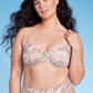 Wild Fable Women's Tan Animal Print Bralette Bikini Top Size XXS