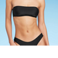 Wild Fable Women's Black Bandeau Bikini Top - Pull Over XS