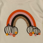 Rainbow Pumpkin Tee for Girls - Halloween/Thanksgiving, Size 5T, Color Variable
