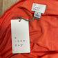 A New Day Ruched Knit Mini Dress Orange Size L