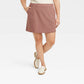 A New Day Women's Mini Skirt in Brown Plaid Size 3X