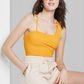 Wild Fable Women's Open Back Bodysuit in Mango Orange XXS
