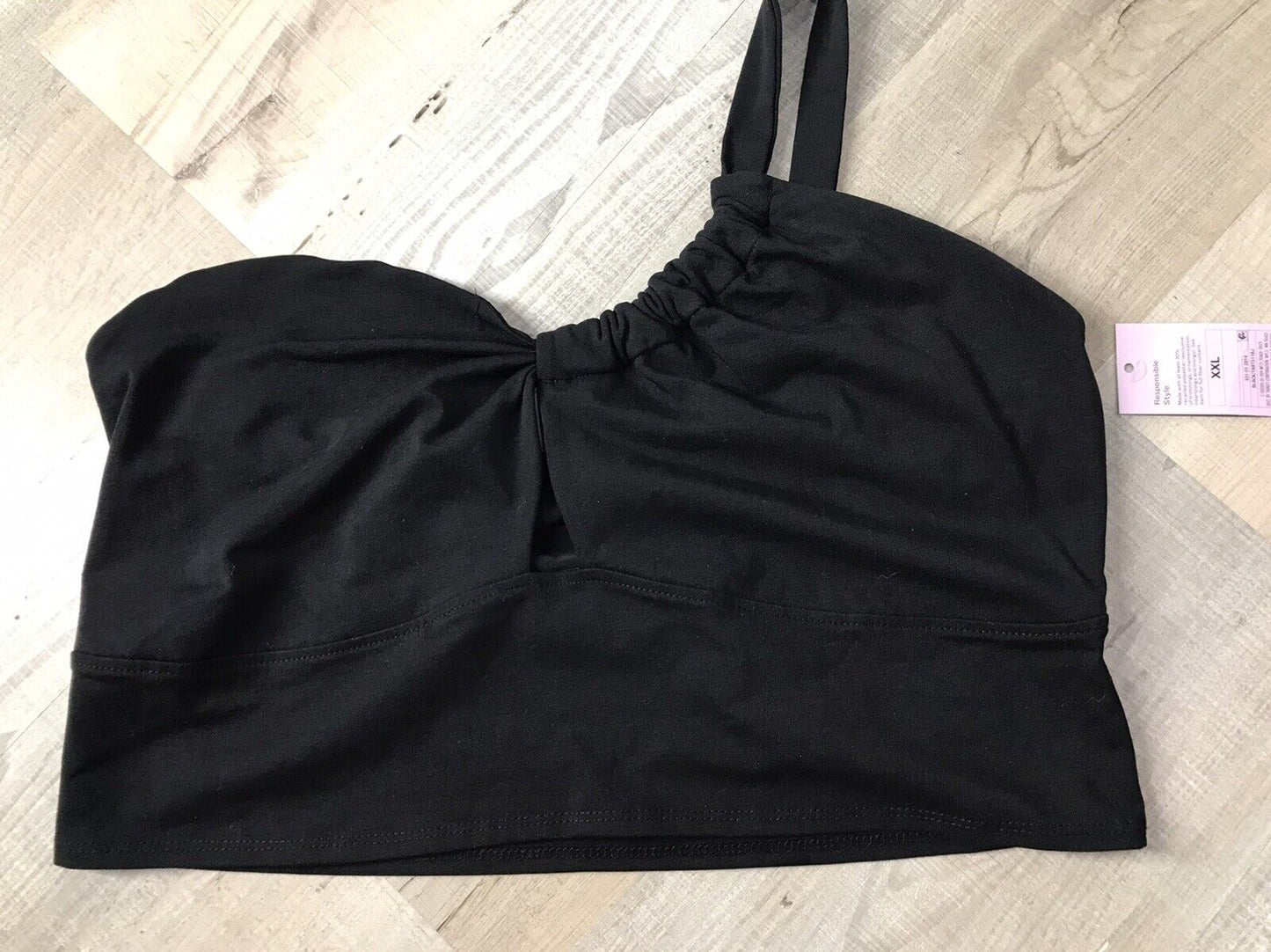 Wild Fable Women's Black Cut Out Tiny Top Size XXL