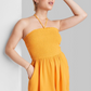 Mango Orange Smocked Romper - Wild Fable Women's Sleeveless Size M