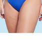 Wild Fable Women's Cheeky Bikini Bottom High Leg Low-Rise in Cobalt Blue Size XL