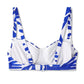 Kona Sol Women's Blue Underwire Bikini Top Size 22