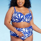 Kona Sol Women's Blue Underwire Bikini Top - Size 18