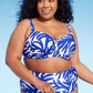 Kona Sol Women's Blue Underwire Bikini Top - Size 18