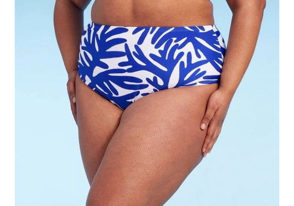 Kona Sol Women's 3X Blue High Waist Bikini Bottom
