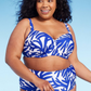 Kona Sol Women's Blue Underwire Bikini Top Size 16