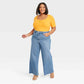 एवा एंड विव महिलाओं का टॉप, मैंगो ऑरेंज, स्लिम फिट, स्वीटहार्ट नेक, 2X