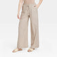 A New Day High-Rise Linen Pants Beige Size M