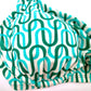 Kona Sol Women's Green Geo Bikini Top Underwire Size S