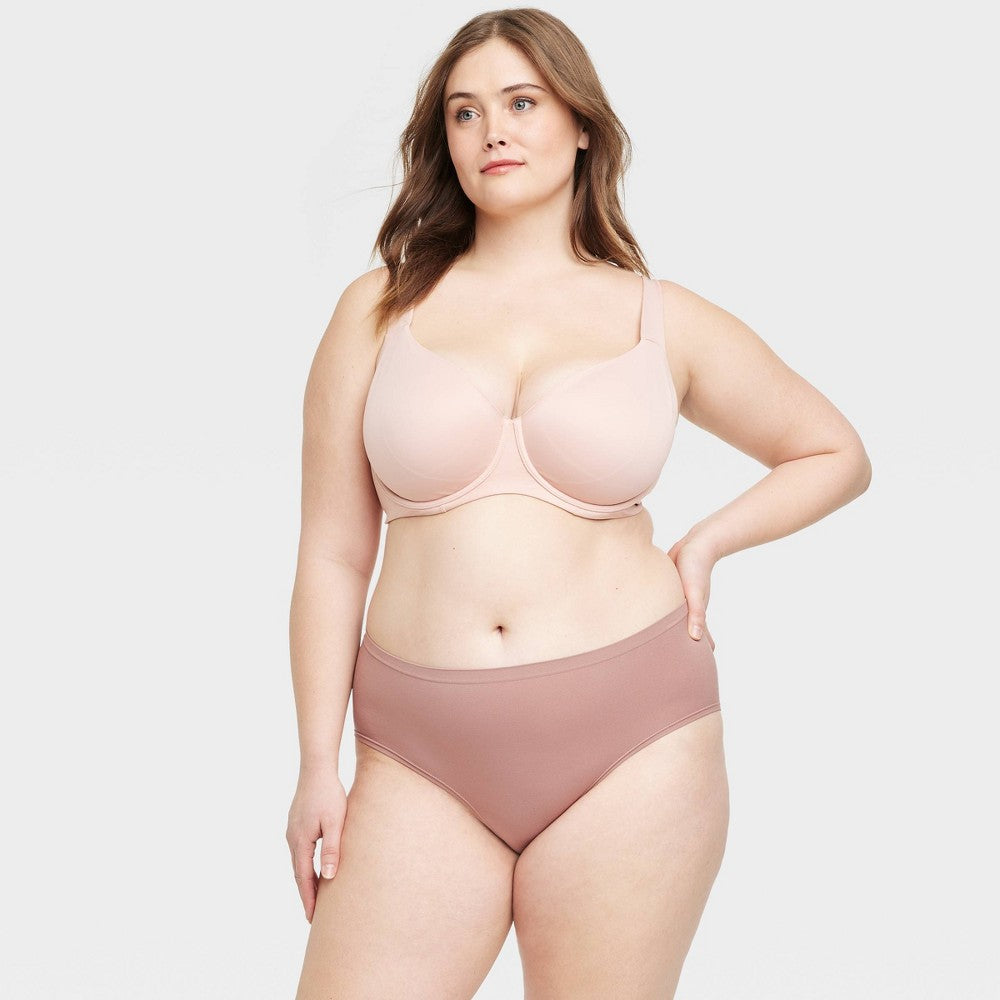 Auden Women's Seamless Hipster Underwear Purple Size XXL