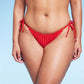 Wild Fable Red Side-Tie Adjustable Women's Bikini Bottom Size XL