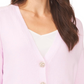 CeCe Women's Button V Neck Sweater Purple Size L