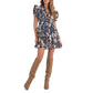 Elan Cotton Tiered Floral Dress Size Small