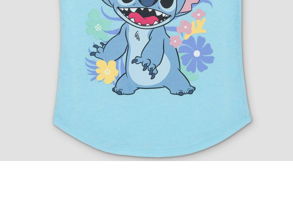 Blue Girls Lilo & Stitch Graphic Tee Size S
