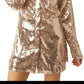 Free People Sophie Sequin Mini Dress Yellow