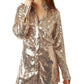 Free People Sophie Sequin Mini Dress Yellow