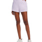 Aqua Flat Front Windbreaker Shorts