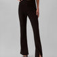 Calvin Klein Womens Tailored Knit Pull On Flare Leg Pants Black