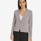 Calvin Klein Womens Two Button Sweater Blazer Grey Heather