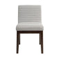 Edwyn Linen Side Chair (Set of 2) - Gray