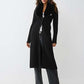 True Religion Womens Faux Fur Duster Cardigan Black Size XL