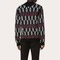 Valentino - Geometric Pattern Crew Neck Sweater
