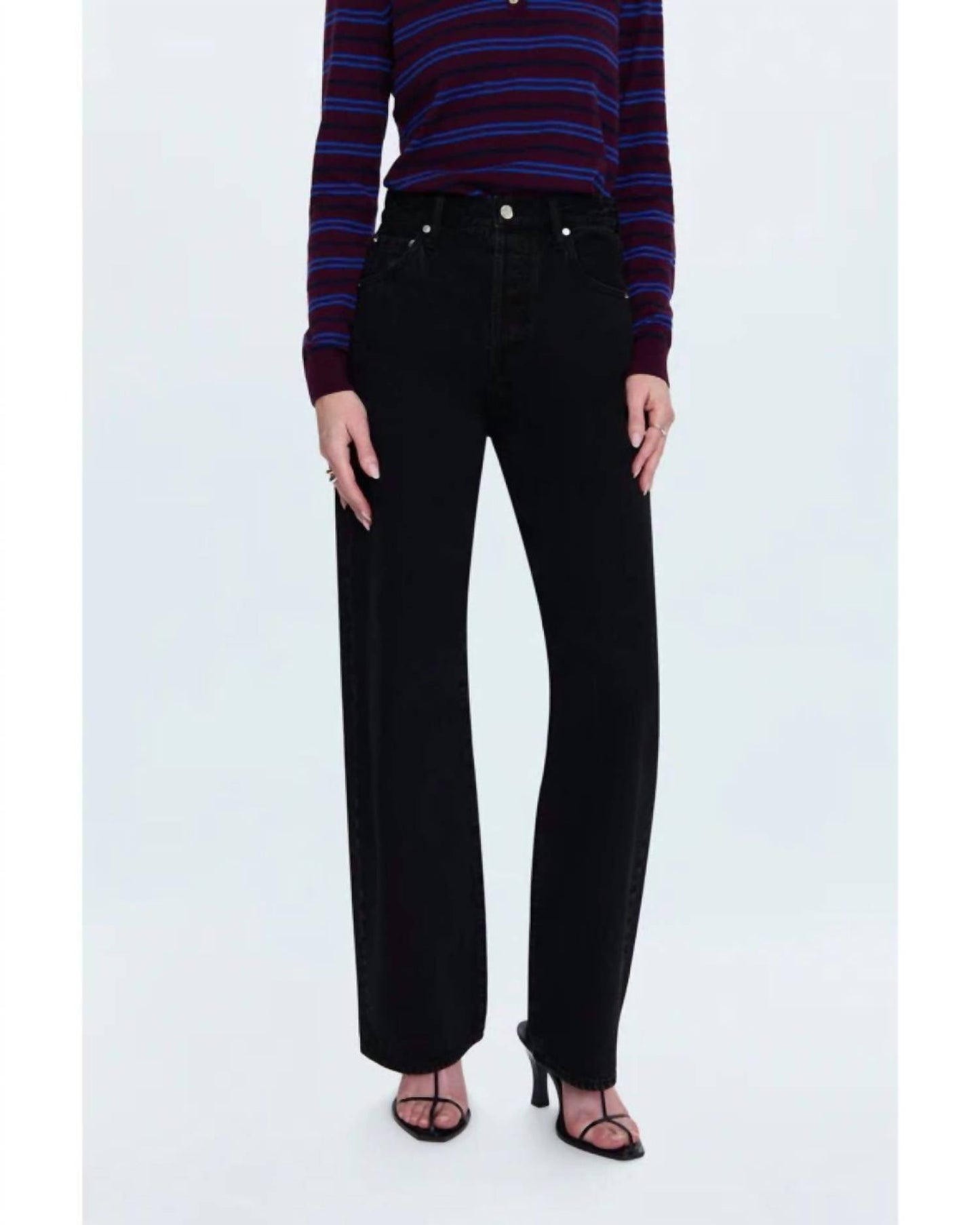 Pistola - Tate High-rise Bowed Wide Leg Jeans