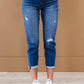 Judy Blue - Mid Rise Light Destroyed Boyfriend Jeggings