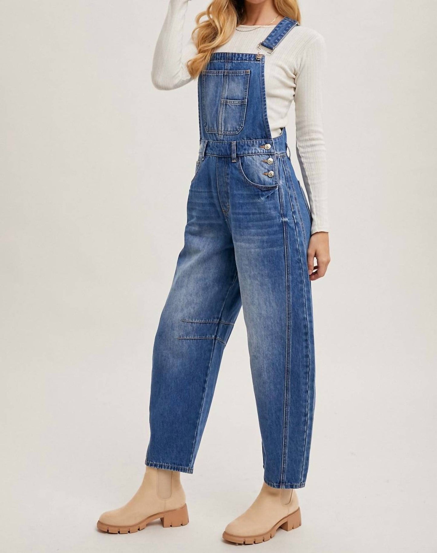 Bluivy - Ryder Barrel Leg Overalls