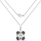 2.72 Carat Genuine Multi Stones .925 Sterling Silver Pendant