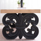 Black Scroll Base Coffee Table – 47" Rectangular Wood Living Room Table