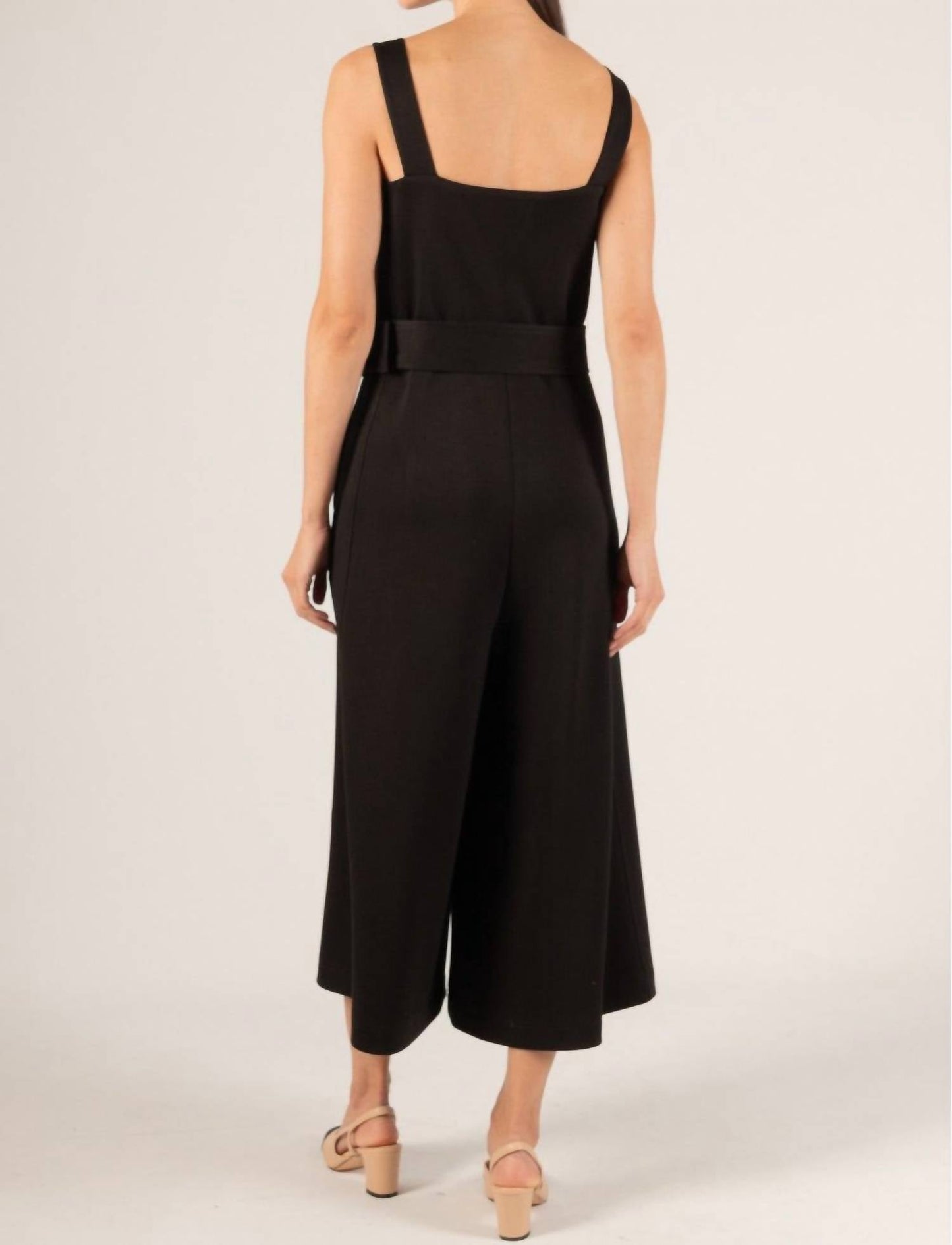 P.Cill - Lori Culotte Belted Jumpsuit