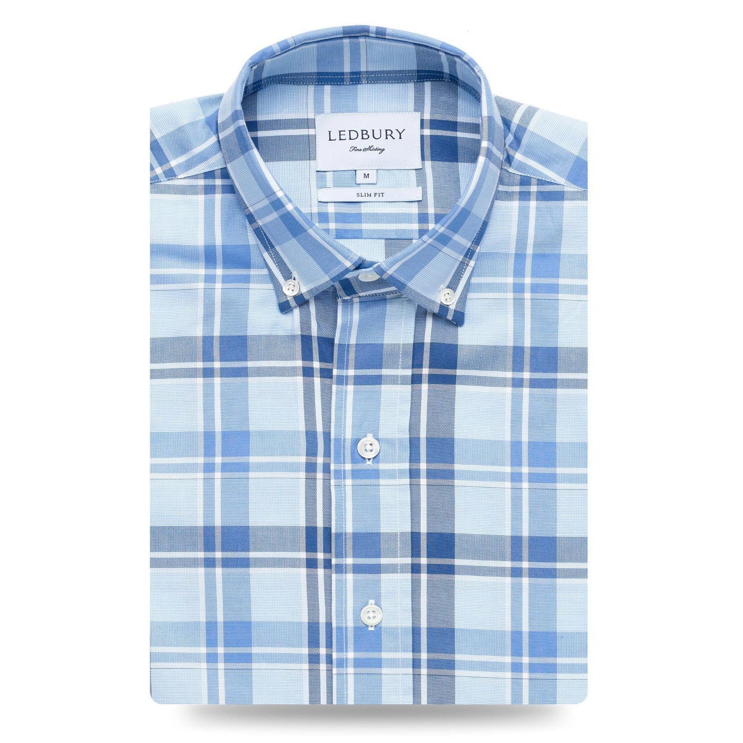Ledbury The Guyton Plaid Casual Shirt Classic Blue