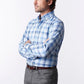 Ledbury The Guyton Plaid Casual Shirt Tailored Blue
