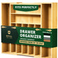 Silverware Drawer Organizer, Natural (9 Slots)